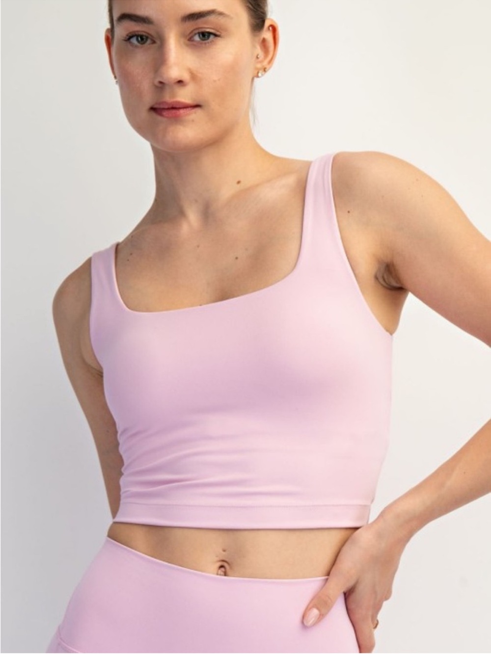 NWOT Rae Mode Baby Pink Brami Tank Sports Bra
